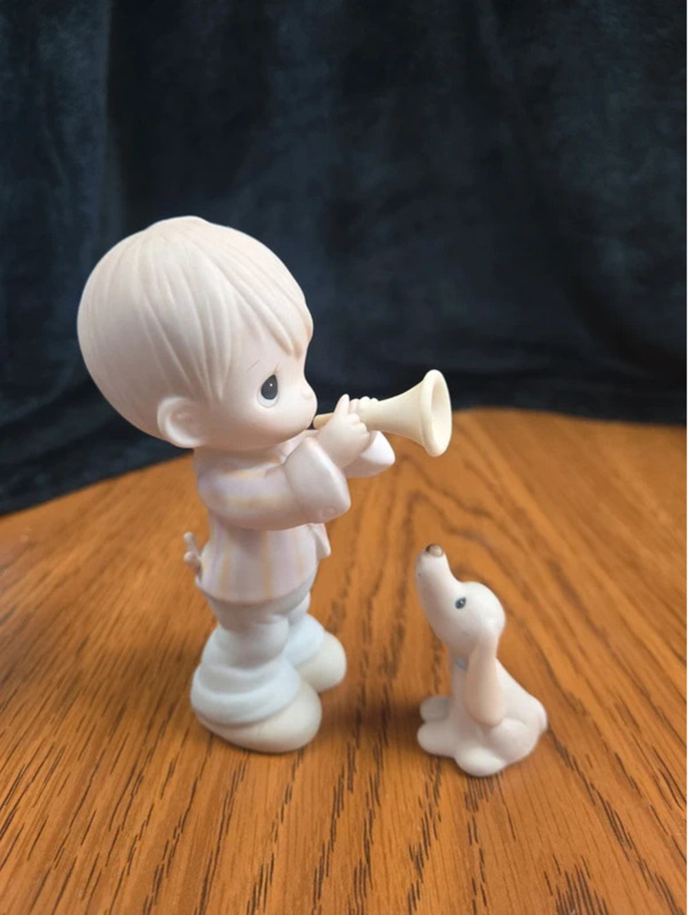 Precious Moments He Is My Song with Dog Figurine